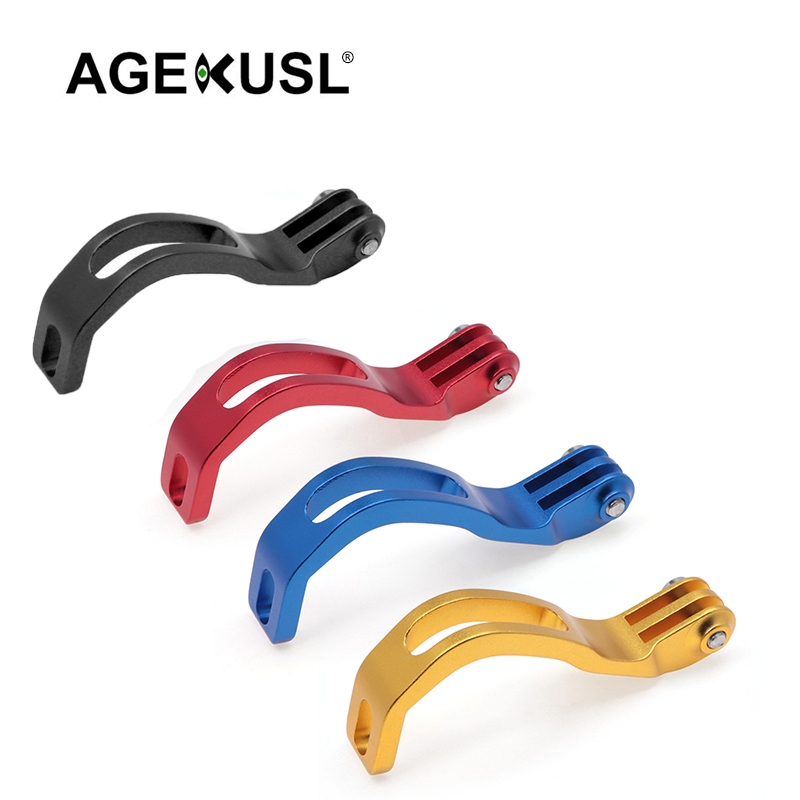 Agekusl โคมไฟจักรยานวงเล็บด้านหน้า Go Pro Mount Cateye โคมไฟผู้ถือใช้สําหรับ Brompton Pike Birdy Dahon จักรยานพับ