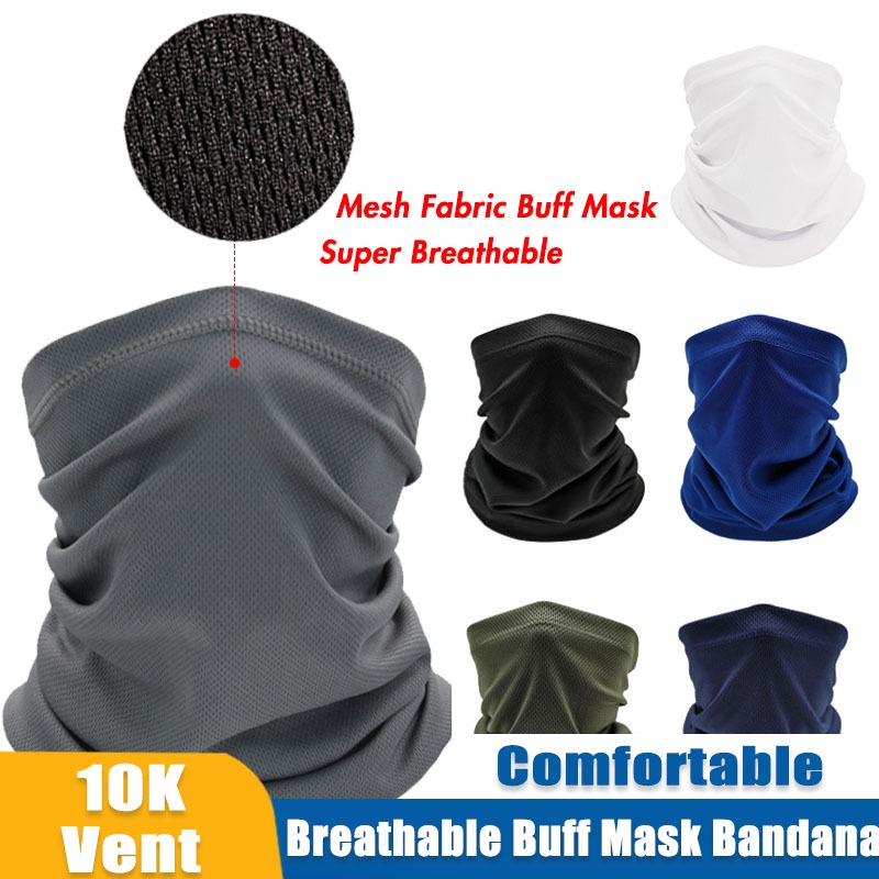 Musion ผ้าตาข่ายหน้ากาก Quick Drying Buff Anti UV กันฝุ่น Biker Bandana Head ผ้าพันคอผ้าพันคอผ้าพันคอสําหรับขี่รถจักรยานยนต์จักรยาน