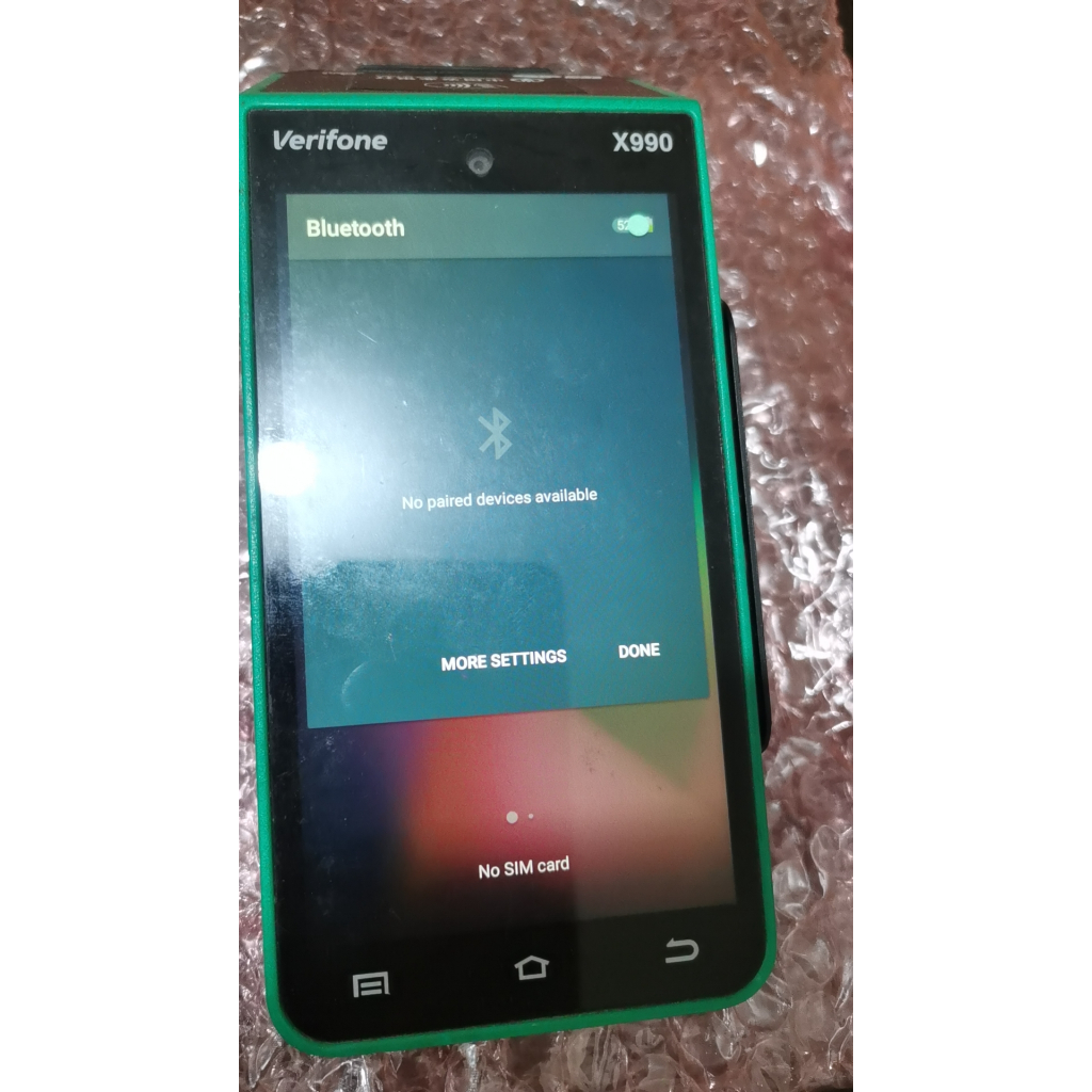 Verifone X990 ปลดล็อค Android Pos Hardware Machine Terminal มือสอง ไม่มีซอฟต์แวร์&รองรับเทคโนโลยี