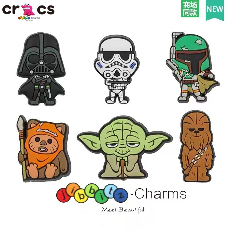 Crocs Jibbitz นักรบพายุ/เด็กสามตา/คนเถื่อนน่ารัก DIY อุปกรณ์ตกแต่งหัวเข็มขัดรองเท้า