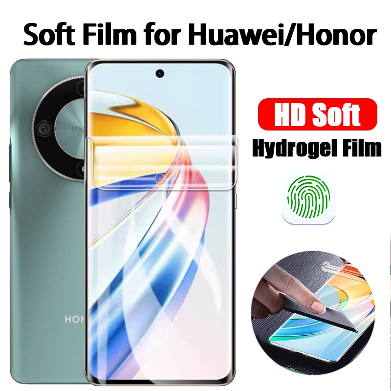 1/3/5pcs Hydrogel ฟิล์มสําหรับ Huawei Honor 90/70/50/Honor X9b/ X9a/Honor 200 Pro ฟิล์มหน้าจอสําหรับ Huawei P60/p60pro/P50/P30/Magic6 Pro คลุมทั้งหมดนุ่มป้องกันหน้าจอ