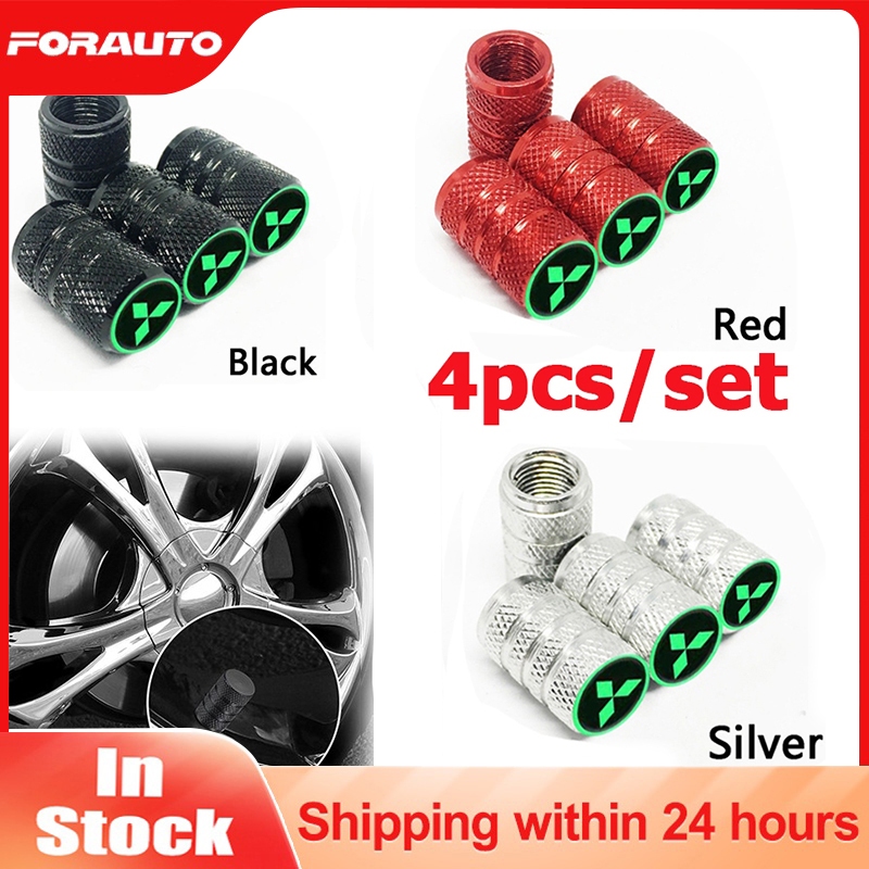 [📣ส่งไว มีCOD] เรืองแสง จุกปิดลมยาง จุ​กลม​ Mitsubishi/มิตซูบิชิ  ฝาจุ๊บ​ลม​ยาง​ ฝาปิดลม​ ยางรถยนต์​ อลูมิเนียม สีไม่ซีดง่าย 3สีให้เลือก