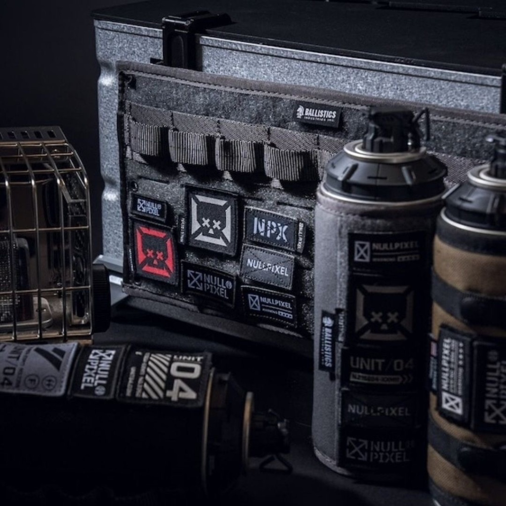 Nullpixel Outdoor Camping Magic สติกเกอร ์ Chapter Morale Chapter สไตล ์ ยุทธวิธี Blackened Gas Tank Set Magic Sticker Chapter