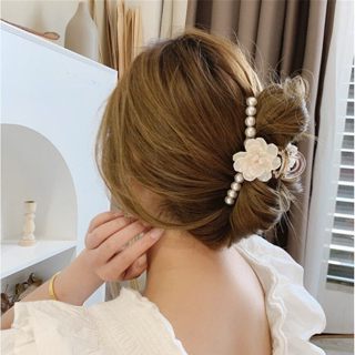 คลิปฉลามขนาดใหญ ่ Elegant Camellia กิ ๊ บติดผมผู ้ หญิงเครื ่ องประดับผม