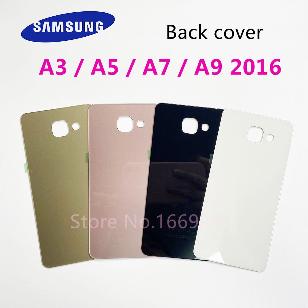 SAMSUNG ฝาหลังแบตเตอรี่สําหรับSamsung Galaxy A3 A5 A7 A9 2016 A310 A510 A710 A910 A310F A510F A710F 