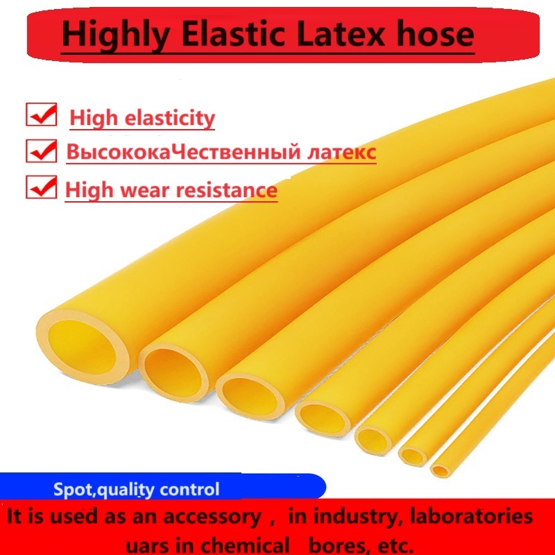 ท ่ อน ้ ํายางสีเหลืองยืดหยุ ่ นสูงยางหนาท ่ อยาง Tourniquet ยางรัด Condensing Tube 1M
