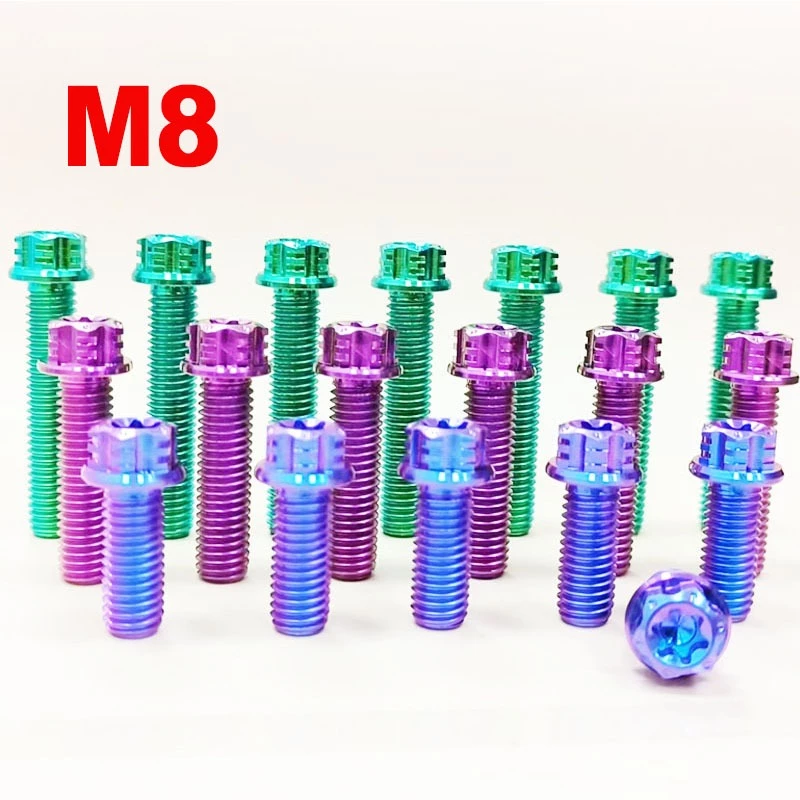 สกรูไทเทเนียมอัลลอยด์ TC4/GR5 M8-90L M8 สําหรับรถจักรยานยนต์