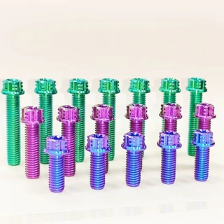 สกรูไทเทเนียมอัลลอยด์ TC4/GR5 M8-90L M8 สําหรับรถจักรยานยนต์