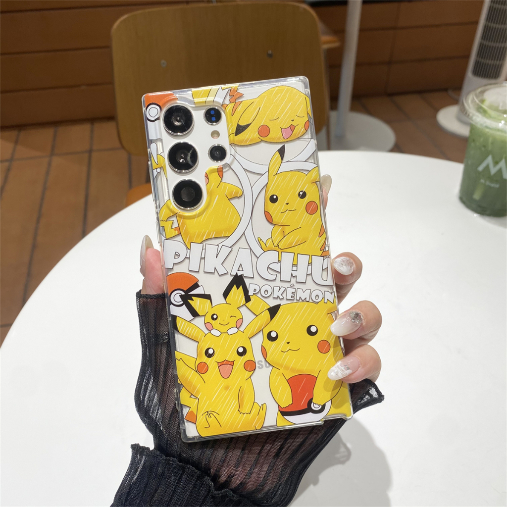 การ์ตูนน่ารัก โปเกมอน เคส Samsung Galaxy S25 Ultra S24 Ultra S24 Plus S24FE S23 Ultra S23 Plus S23FE S22Ultra S22Plus S21Ultra S25 S21FE S20FE Note10Plus Note20Ultra A53 A54 A55 A14 5G Case เคสโทรศัพท์ใหม่ TPU ป้องกันการตก เคสมือถือซัมซุง ราคา ถูกที่สุด ดีลบีเคเค แกลเลอรีภาพที่ 2