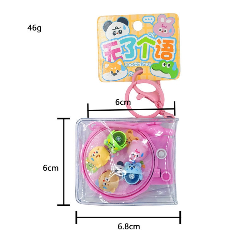 Original Wordless Family สนุกหมุนตกปลา Reel พวงกุญแจ/การ ์ ตูนน ่ ารักของเล ่ นน ้ อยกระเป ๋ านักเรียนจี ้ - รูปที่ 4