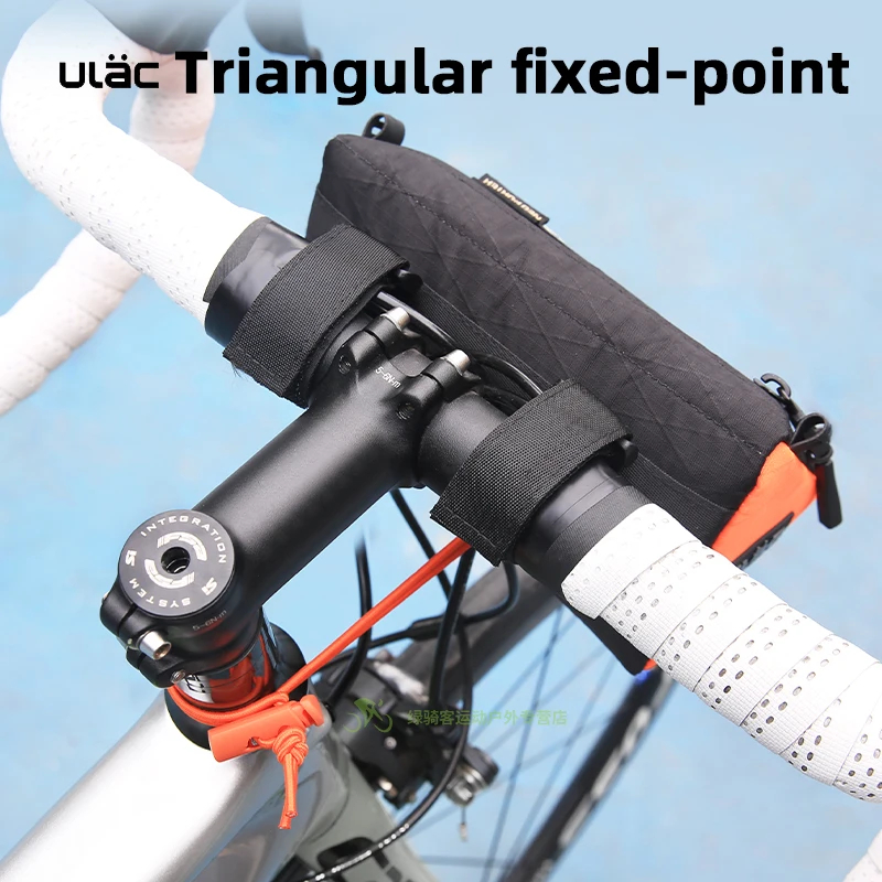 ULAC กระเป๋าแฮนด์บาร์พกพาได้ ขนาด 1L สำหรับจักรยาน MTB แบบปะแนียร์หน้า กันน้ำได้ - รูปที่ 4