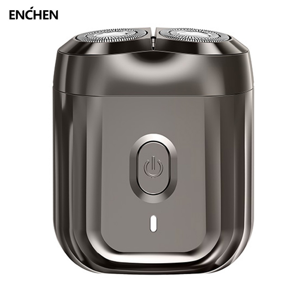 Enchen MINI 6 เครื่องโกนหนวดไฟฟ้าสําหรับ Man 2D หัวโกนลอย 100% กันน้ําทําความสะอาดง่าย Type-C ชาร์จสําหรับอายุการใช้งานแบตเตอรี่ยาวนานหัวตัดแม่เหล็ก