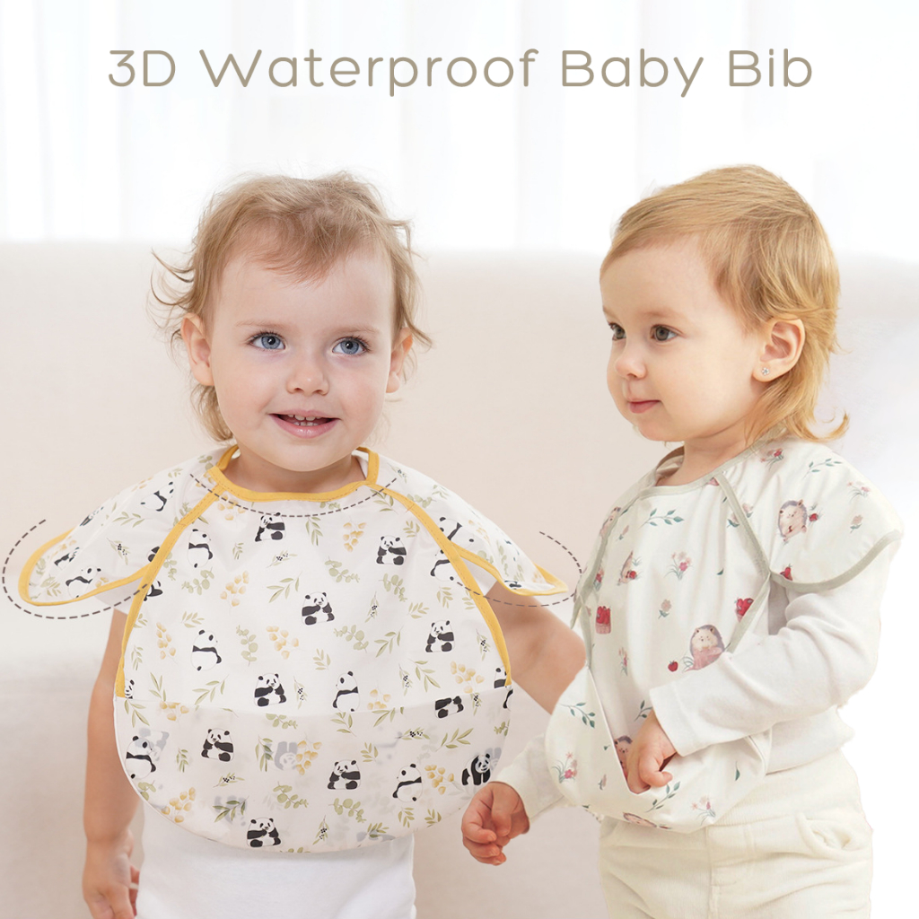 ผ ้ ากันเปื ้ อนลายสัตว ์ ปรับได ้ 3D Wterproof พร ้ อมกระเป ๋ า