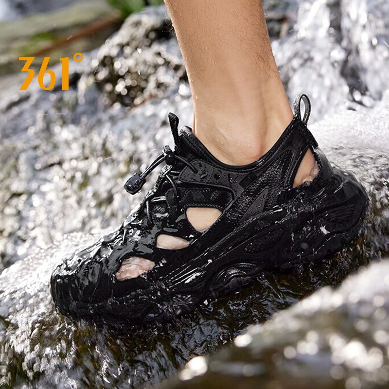 361 Degrees Trail Running 1.0 รองเท้าวิ่งสำหรับผู้ชาย พื้นกันลื่น ระบายอากาศได้ดี รองเท้าผ้าใบสำหรับ