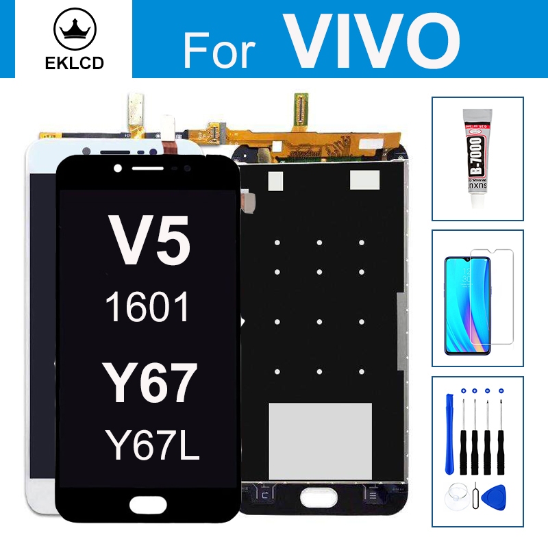 LCD สําหรับ VIVO V5 1601 Y67 Y67L หน้าจอสัมผัสจอแสดงผล Digitizer Assembly โทรศัพท์มือถืออะไหล่ซ่อม