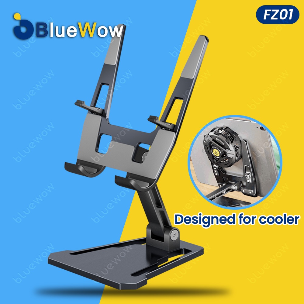 บลูโว่ fz01ขาตั้งโทรศัพท์มือถือสําหรับโทรศัพท์เล่นเกมคูลเลอร์,สก์ท็อปโทรศัพท์สดสตรีมมิ่งโซลูชั่นสําหรับโทรศัพท์พัดลมระบายความร้อน,ขาตั้งโทรศัพท์ปรับเข้ากันได้กับโทรศัพท์มื