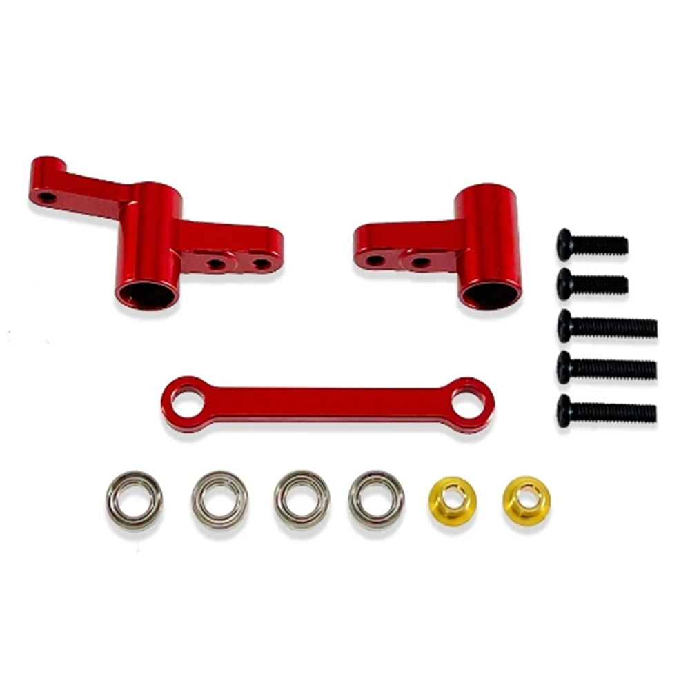 สําหรับ MJX Hyper go 1/14 14209 14210 H14BM RC รถอะไหล่อัพเกรดอุปกรณ์เสริมโลหะประกอบพวงมาลัยแบริ่งลูกปืนเชื่อมต่อ Rod