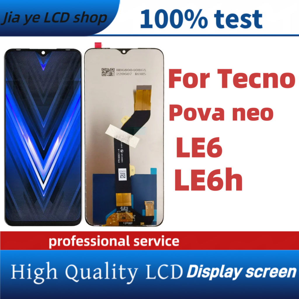 สําหรับ Tecno Pova Neo LE6 LE6h จอแสดงผล LCD หน้าจอสัมผัสเปลี่ยน