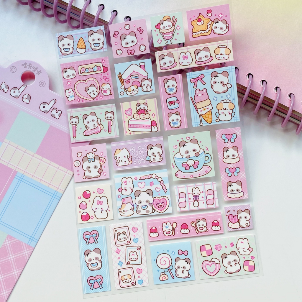 คู่มือ Goo Card สติกเกอร์ Collage วัสดุน่ารัก diy เคสโทรศัพท์ตกแต่งสติกเกอร์สาว