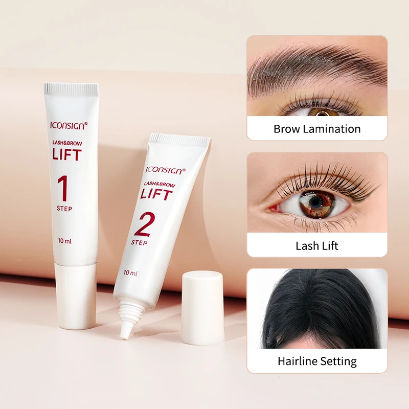 Iconsign Lash & Brow Lift 2 IN 1 10ML สําหรับ Lash Lift การตั้งค่าเส้นผมเคลือบคิ้ว