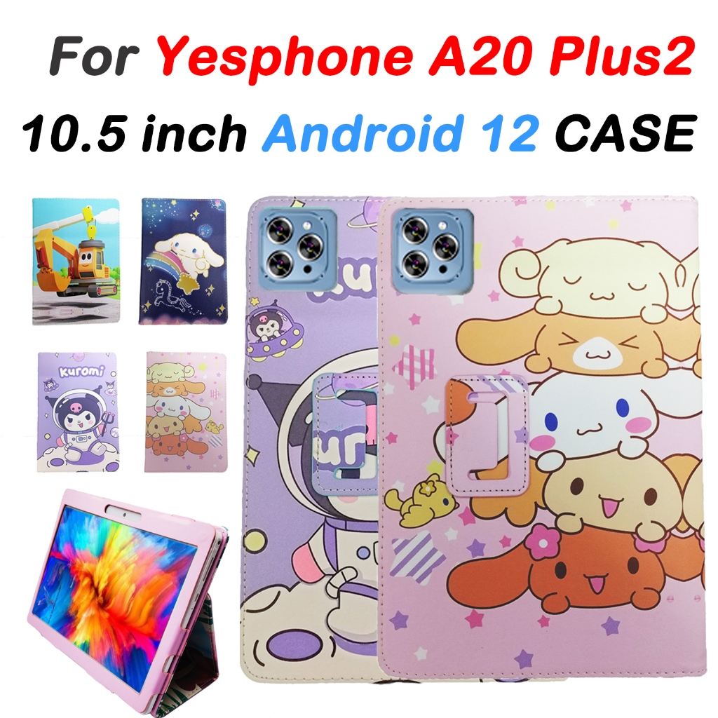 สําหรับ YESPHONE A20 Plus 2 10.5 นิ้ว Android 12 เม็ด 10.1 นิ้วการ์ตูนน่ารักคุณภาพสูง YESPHONE แท็บเล็ต 10.1 นิ้วหนัง PU Stand Flip Case