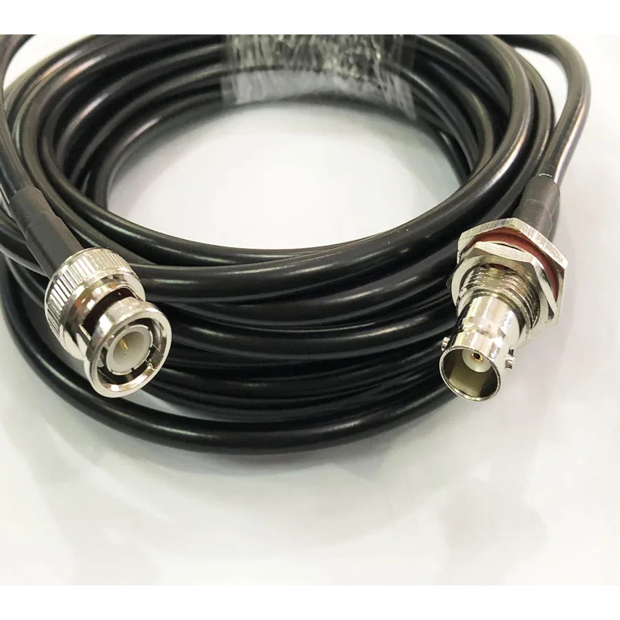 1 PC BNC ชาย BNC หญิง Connector RF Coaxial Extension Jumper Cable LMR195 50ohm 1/2/3/5/10/15/20m