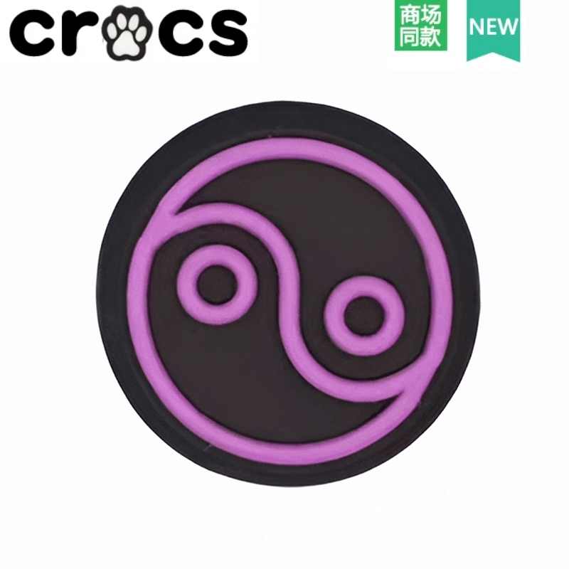 Crocs Crocs Wang Junkai สไตล์เดียวกัน Zhibixing อุปกรณ์เสริมรองเท้ารูดอกไม้เนื้อสนุกชุดสูทห้าชิ้นสไตล์ธรรมดา