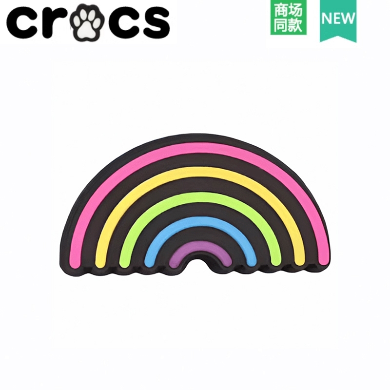 Crocs Crocs Wang Junkai สไตล์เดียวกัน Zhibixing อุปกรณ์เสริมรองเท้ารูดอกไม้เนื้อสนุกชุดสูทห้าชิ้นสไตล์ธรรมดา