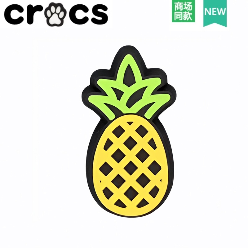 Crocs Crocs Wang Junkai สไตล์เดียวกัน Zhibixing อุปกรณ์เสริมรองเท้ารูดอกไม้เนื้อสนุกชุดสูทห้าชิ้นสไตล์ธรรมดา