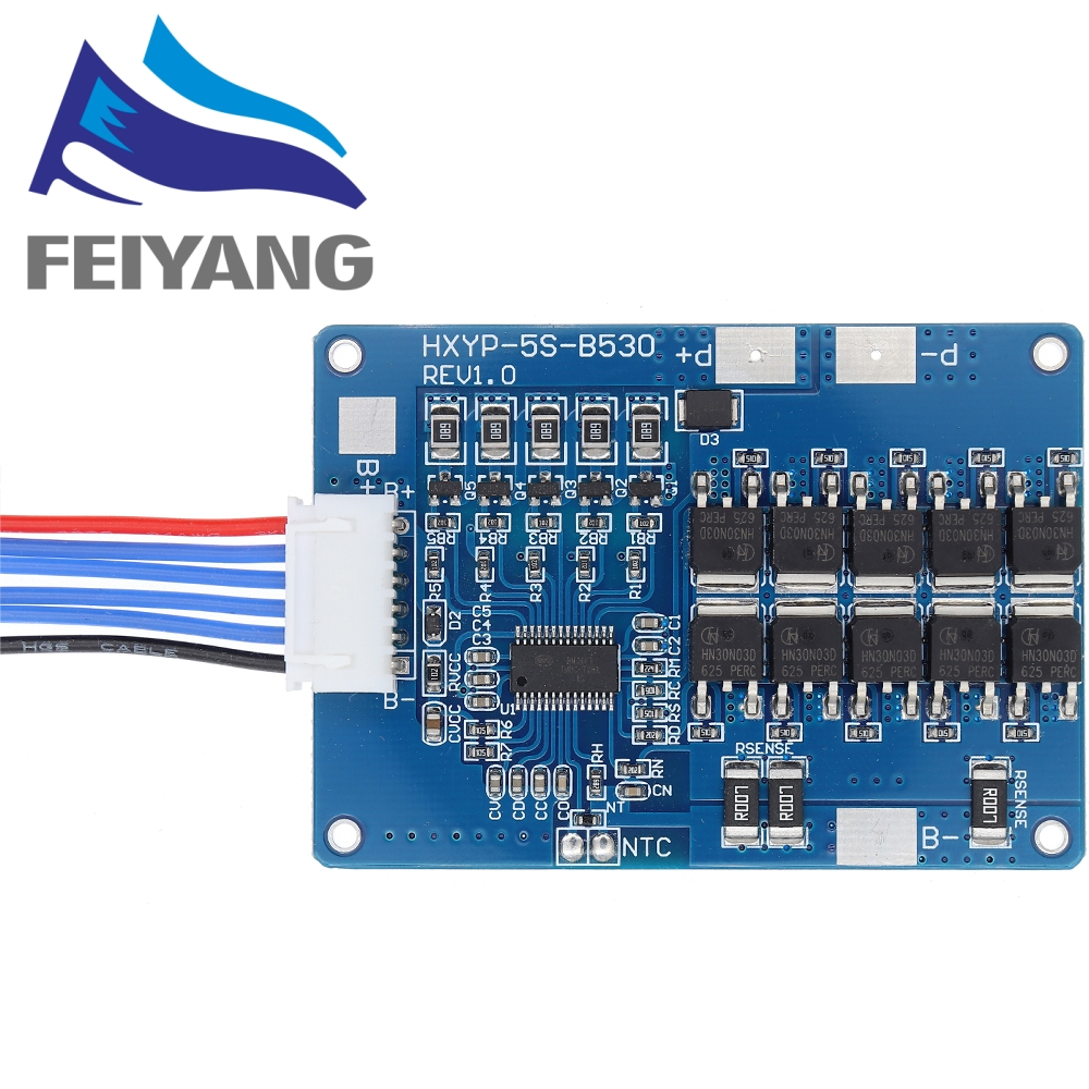 5s 18V 21V 30A แบตเตอรี ่ ชาร ์ จป ้ องกันแบตเตอรี ่ ลิเธียมชุดป ้ องกันแผงวงจรเครื ่ องมือ BMS โมดูล