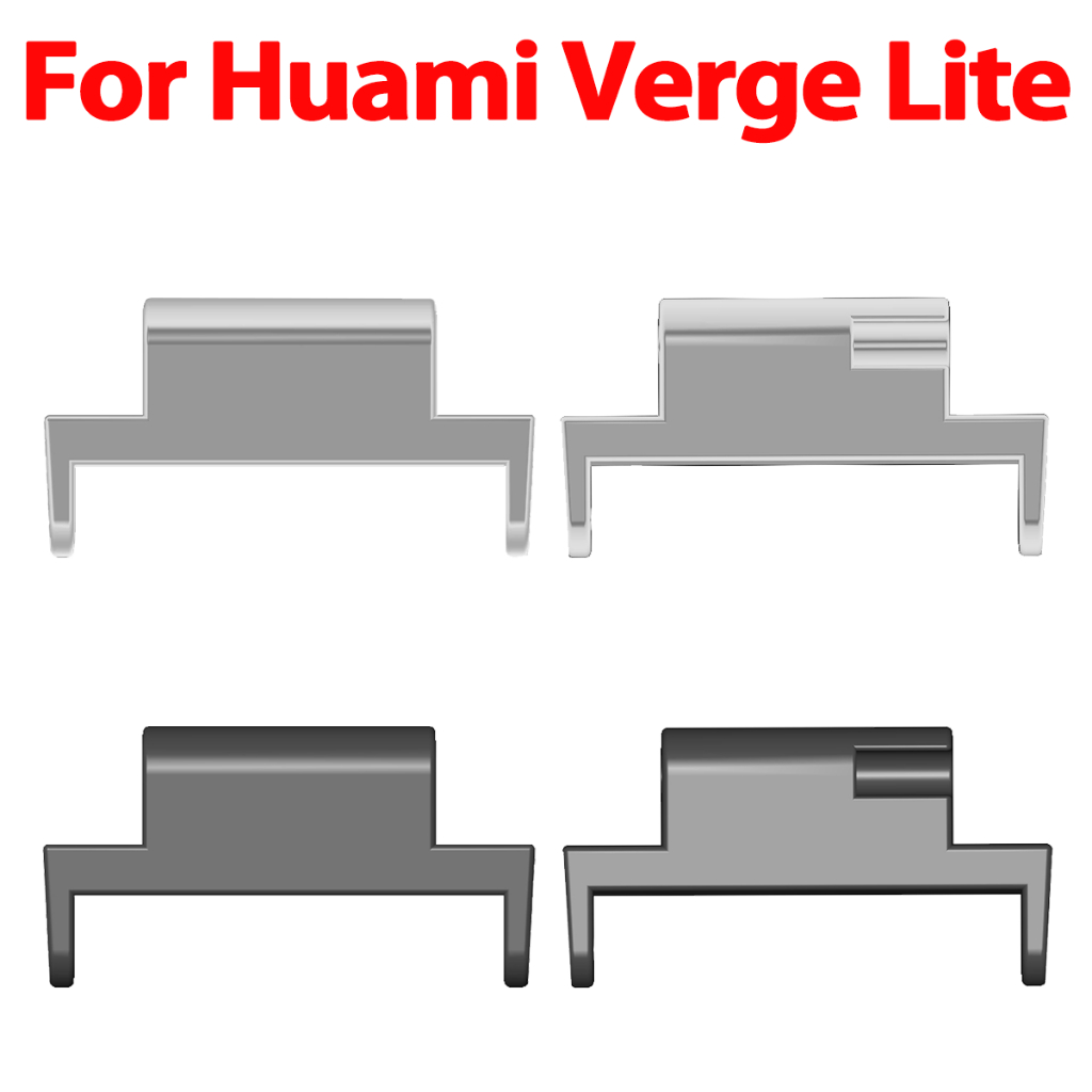 สําหรับ Huami Verge Lite อะแดปเตอร์สายนาฬิกาโลหะขั้วต่อกันชน 2 ชิ้น (1 คู่)