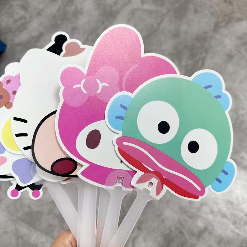 น่ารัก Sanrio ฤดูร้อนการ์ตูนแบบพกพาพัดลมขนาดเล็ก kuromi จับของขวัญพัดลม