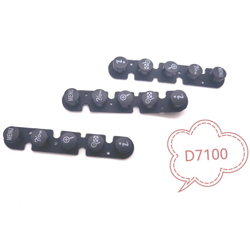 1pcs ใหม่สําหรับ Nikon D7100 D7200 ตําแหน่งกล้องเมนูปุ่มด้านหลังเปลี่ยนกุญแจ