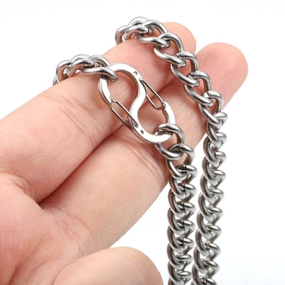 ขัดสแตนเลส S-Buckle Double-headed ฤดูใบไม ้ ผลิหัวเข ็ มขัด diy เครื ่ องประดับสร ้ อยข ้ อมือสร ้ อยคออุปกรณ ์ เสริม