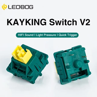 Aula LEOBOG สวิตช์คีย์บอร์ดเชิงกล 5 ขา 70 100 ชิ้น สําหรับคีย์บอร์ด Mechanical
