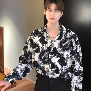 เสื้อเชิ้ตแขนสั้นลําลอง ทรงหลวม ลายดอกไม้ เหมาะกับเดินชายหาด แฟชั่นฤดูร้อน สไตล์ฮาวาย เสื้อเชิ้ตผู้ชาย
