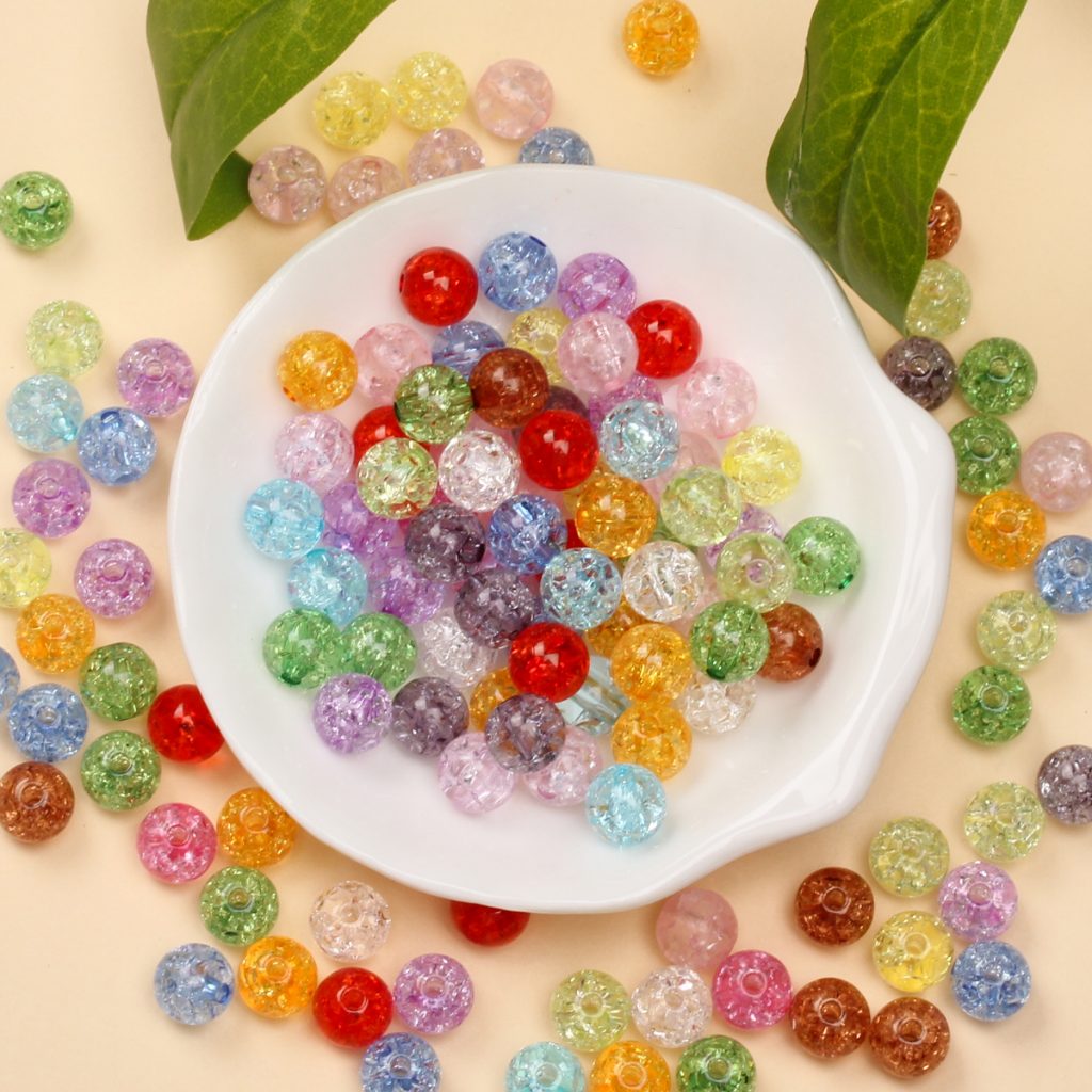 ลูกปัด สําหรับทําเครื่องประดับ diy ขนาด 8 มิลลิเมตร 50 ชิ้น