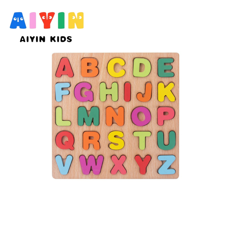 (AIYIN TH)ของเล่นไม้ บล็อคไม้เสริมพัฒนาการเด็ก บล็อคไม้เลขาคณิต เอื้อต่อพัฒนาการทางสติปัญญาของลูกน้อย