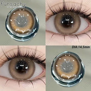 สายตาสั้น 0.0~800° Funsachy คอลแทคเลนส์ สีน้ำตาล บิ๊กอาย คอนแทคเลนส์รายวัน คอนแทค สินค้าเฉพาะจุด