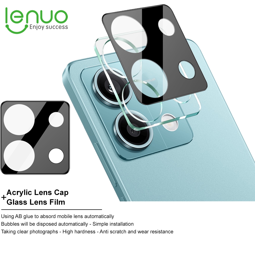 Lenuo กล้องฟิล์มนิรภัยสําหรับ Xiaomi Redmi หมายเหตุ 13 Pro Plus 12 Pro + 5G 4G 9H กันกระแทกกล้องเลนส์ protector ฝาครอบ
