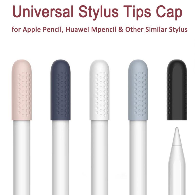 Universal Pencil Tip Cap Nibs สําหรับ Apple Pencil Huawei Mpencil และสไตลัสที่คล้ายกันอื่น ๆ ดินสอซิลิโคน Nibs เสื้อแจ็คเก็ตป้องกัน