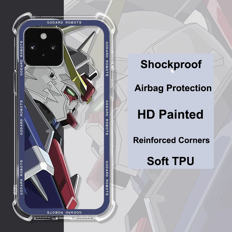 สําหรับ Google Pixel5 เสริมมุม Soft TPU กันกระแทกถุงลมนิรภัยสําหรับ Google Pixel 5 สําหรับ Google Pi