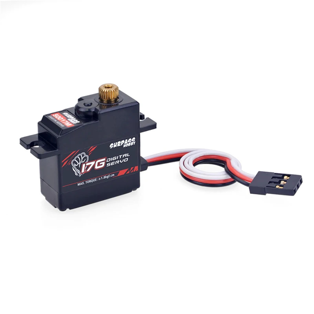 คุณภาพสูง Surpass Hobby S0017M 17g เกียร์โลหะ 1.8KG Digital Servo สําหรับ RC เครื่องบินหุ่นยนต์ 1/18 1/16 รถบรรทุกรถเรือท่อเครื่องบิน