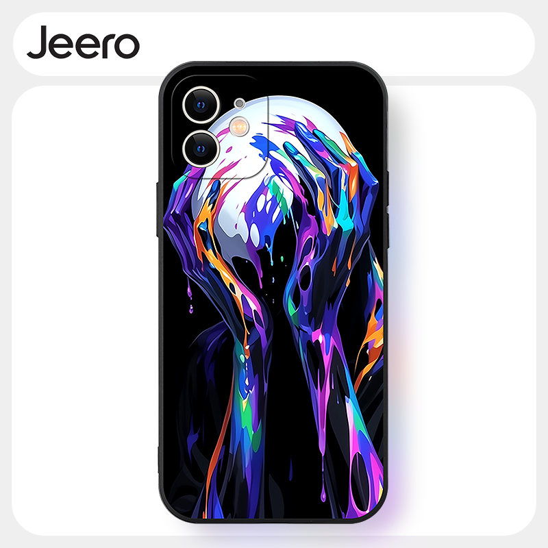 Jeero เคสไอโฟน เคสซิลิโคนนุ่มกันกระแทกการ์ตูนน่ารักตลก เคสโทรศัพท์ for iPhone 16 15 14 13 12 11 Pro Max SE 2020 X XR XS 8 7 6 6S Plus พลัส G1091Q
