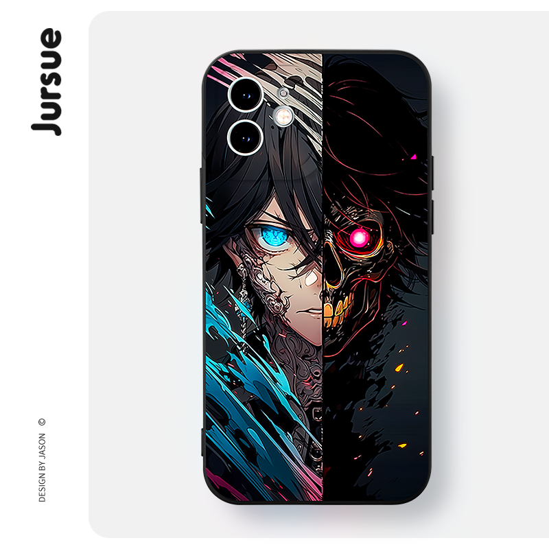 Jursue น่ารักตลกความงามกันกระแทกสําหรับ iPhone 17 16 15 14 13 12 11 Pro Max SE 2020 X XR XS ip 8 7 P