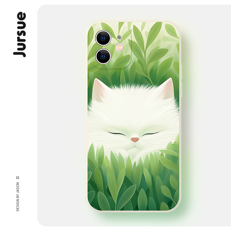 Jursue น่ารักตลกความงามกันกระแทกสําหรับ iPhone 17 16 15 14 13 12 11 Pro Max SE 2020 X XR XS ip 8 7 P