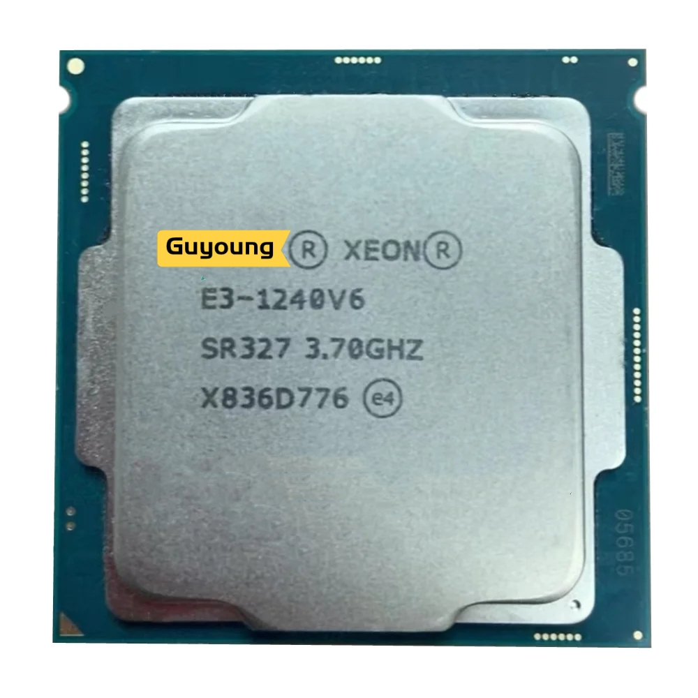 โปรเซสเซอร์เดสก์ท็อป YZX Xeon E3 1240 V6 E3-1240V6 E3-1240 V6 E3 1240V6 3.70GHz 8M LGA1151 Quad-core