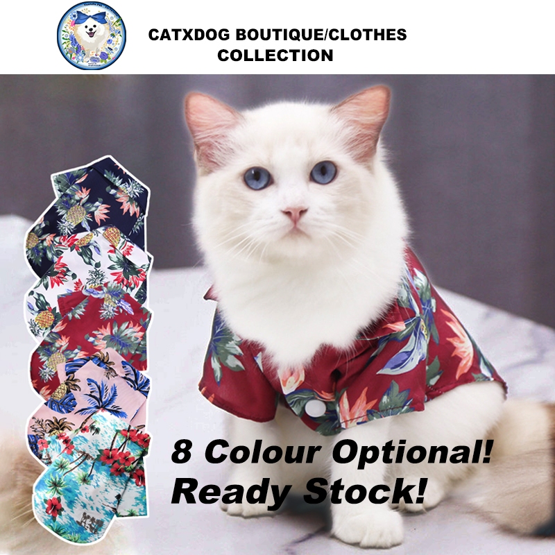 【Yuanzhs Pet】เสื้อฮาวายสัตว์เลี้ยง เสื้อหมา แมว ชุดสัตว์เลี้ยง น่ารัก แฟชั่นใหม่ ราคาถูก พร้อมส่ง