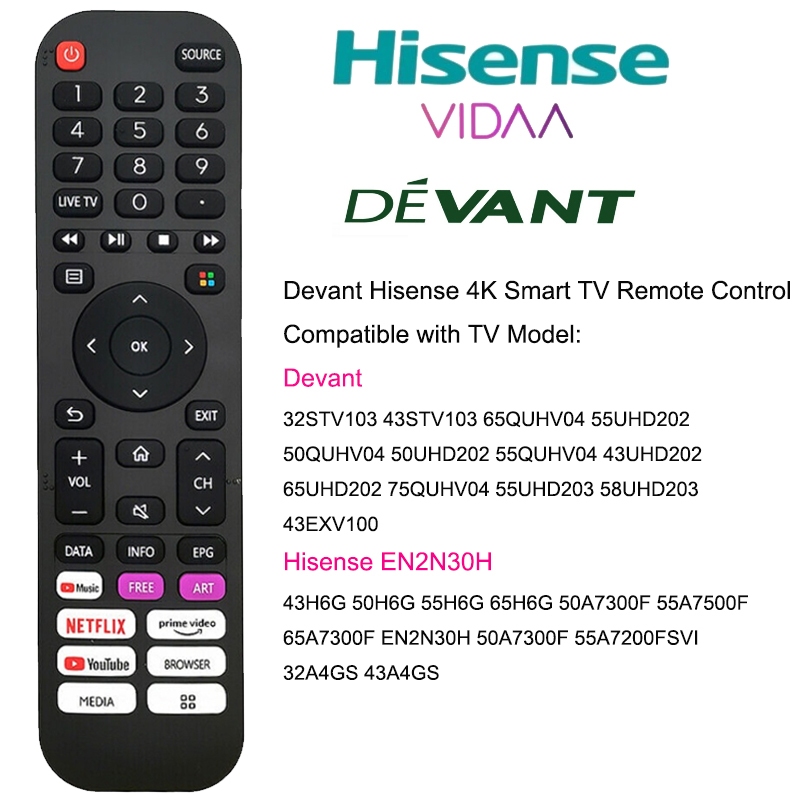 รีโมทคอนโทรล Hisense ใหม่ ใช้ต้นฉบับสําหรับ DEVANT LCD LED tv Player รีโมทคอนโทรลโทรทัศน์ prime วิดี