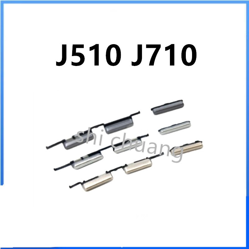 ชุดกุญแจด้านข้าง Power และ Volume ปุ่มสําหรับ Samsung Galaxy J5 (2016) J510 / J7 (2016) J710